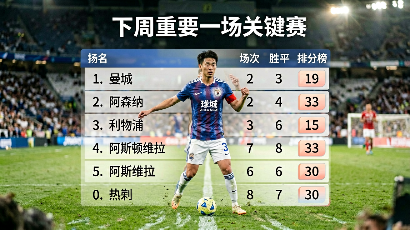 赛程表概览，下周重要比赛预告